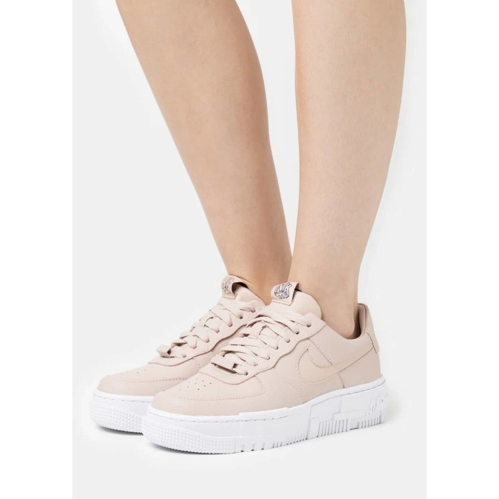 Nike Women’s Air Force 1 Pixel Particle Beige/ Black (CK6649-200) Size - 9 .US
